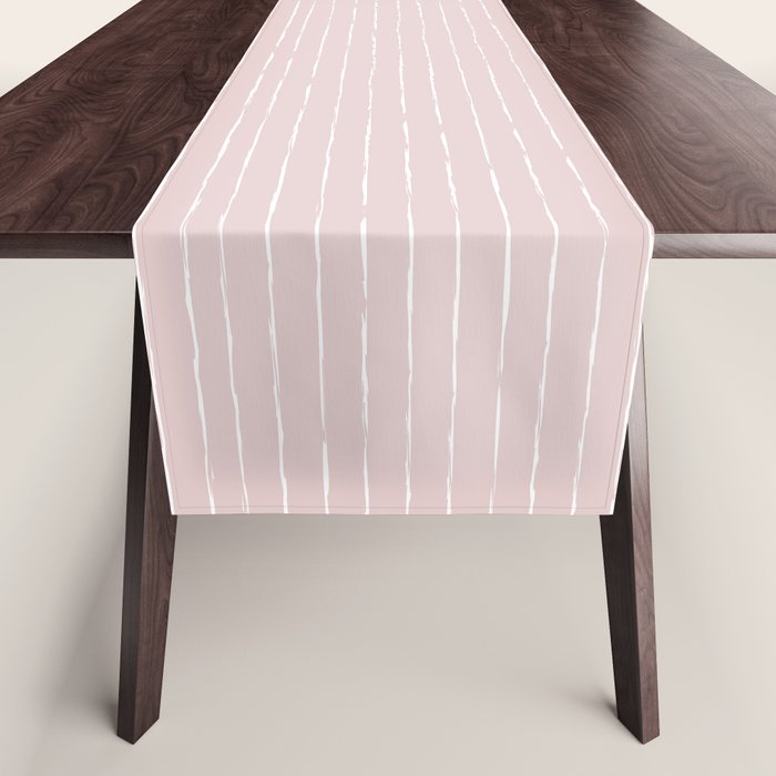 Lines II (Light Pink) Table Runner Gallery Image 1