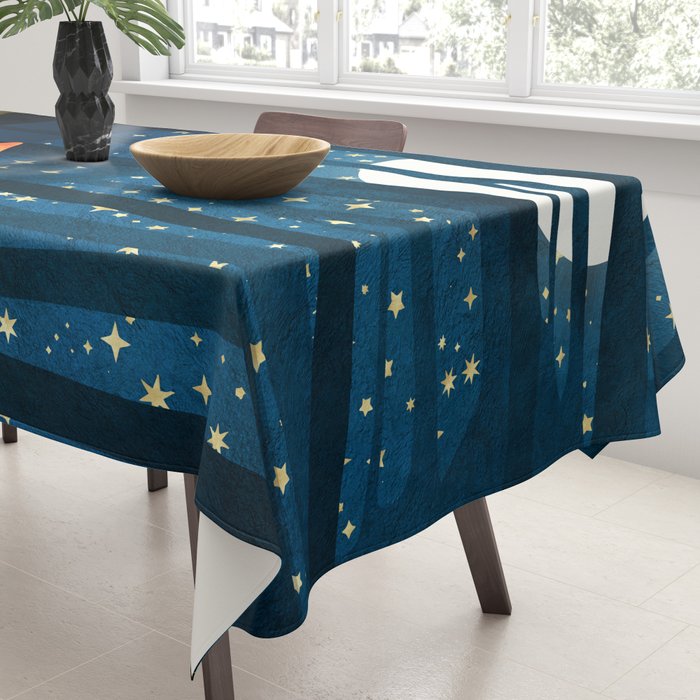 Midnight Mushrooms Tablecloth Gallery Image 3