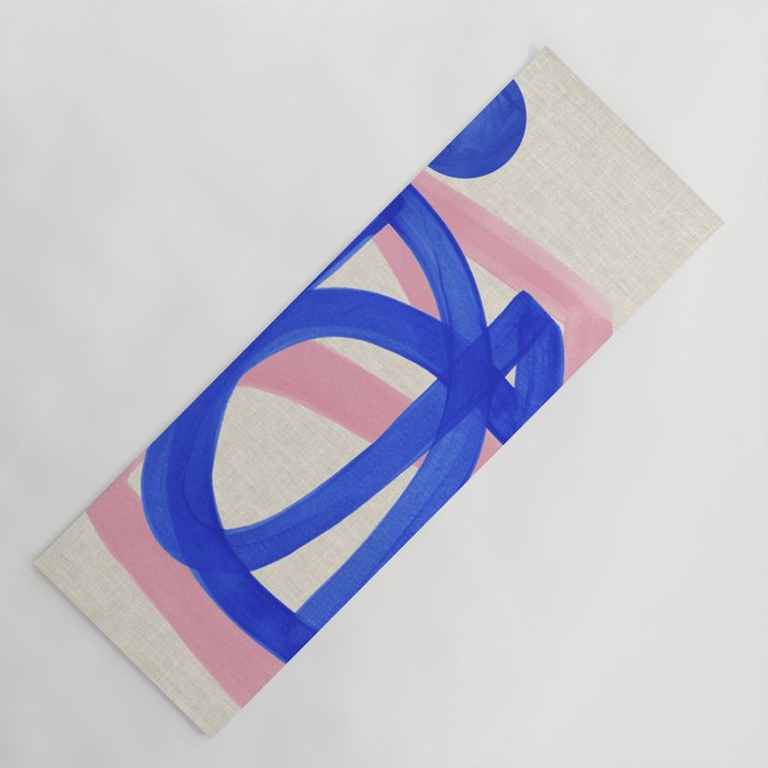 Blue Bow Yoga Mat Gallery Image 1