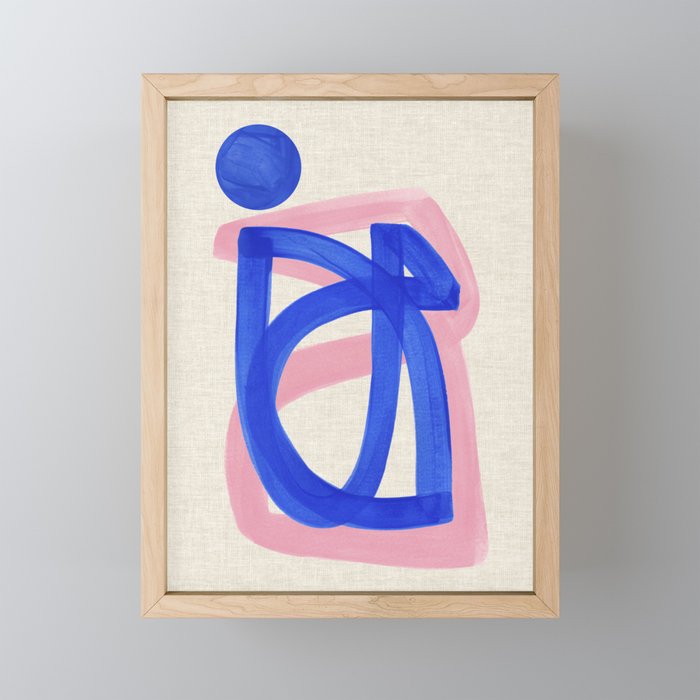 Blue Bow Mini Art Print Gallery Image 1