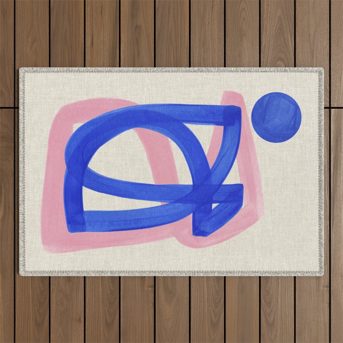 Blue Bow Outdoor Rug Gallery Image 1