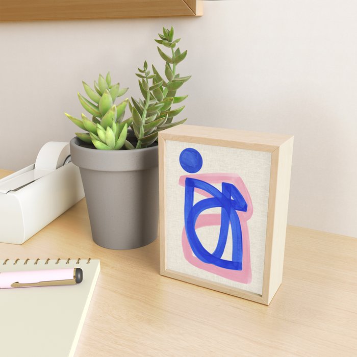 Blue Bow Mini Art Print Gallery Image 2