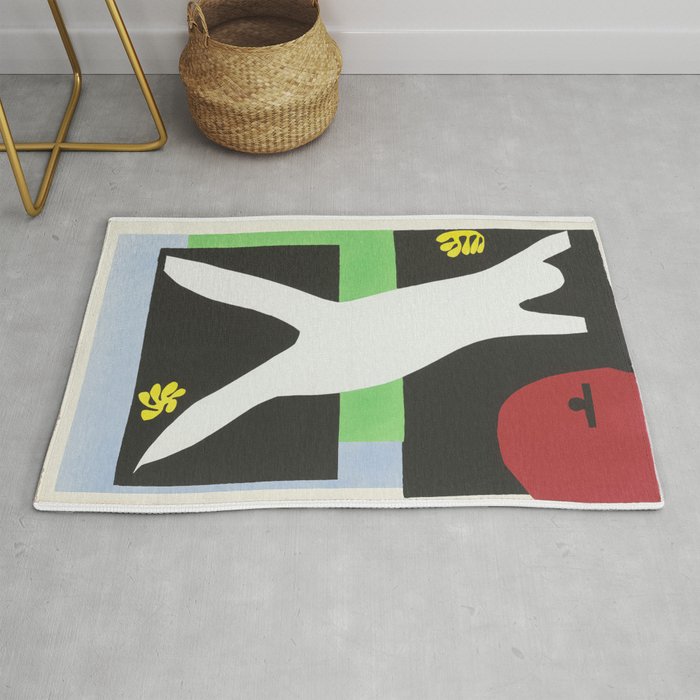 The Swimmer in the Tank (La Nageuse dans l'aquarium) by Henri Matisse Rug Gallery Image 1