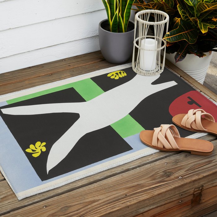 The Swimmer in the Tank (La Nageuse dans l'aquarium) by Henri Matisse Outdoor Rug Gallery Image 2