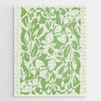 Floral Pattern: Forest Green Edition Jigsaw Puzzle Gallery Image 1