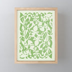Floral Pattern: Forest Green Edition Mini Art Print Gallery Image 1