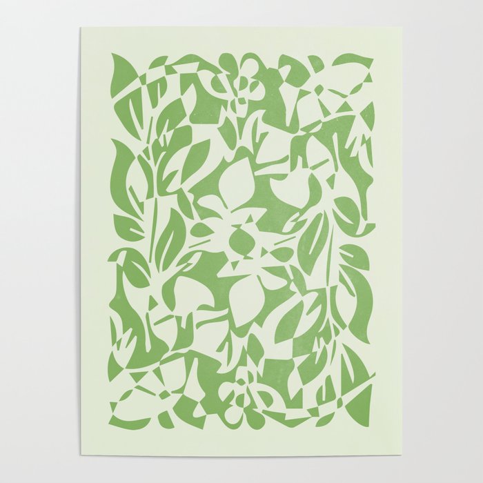 Floral Pattern: Forest Green Edition Poster Gallery Image 4