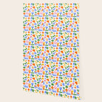 Colorful abstract flower art pattern Wallpaper Gallery Image 2