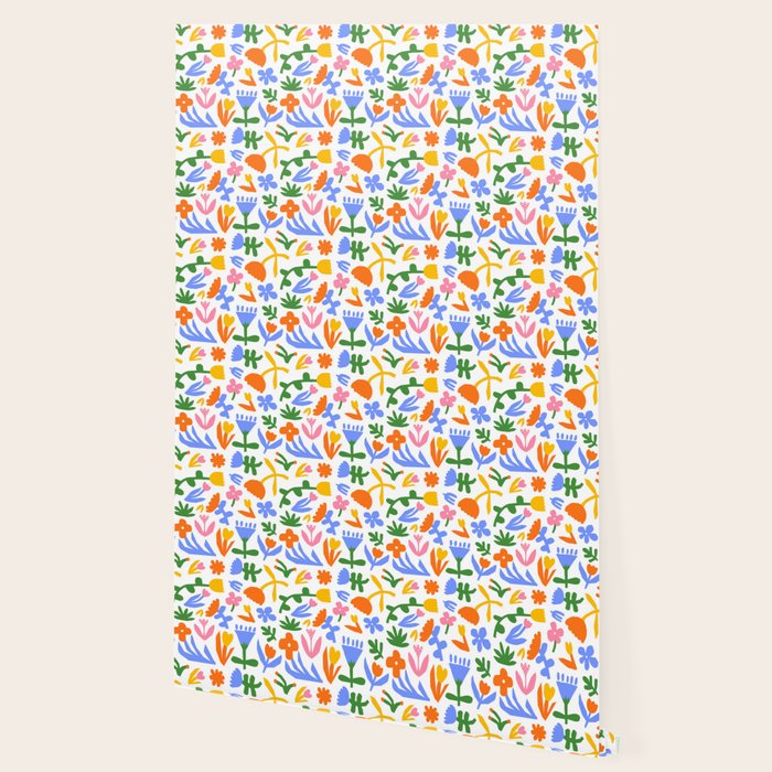 Colorful abstract flower art pattern Wallpaper Gallery Image 2
