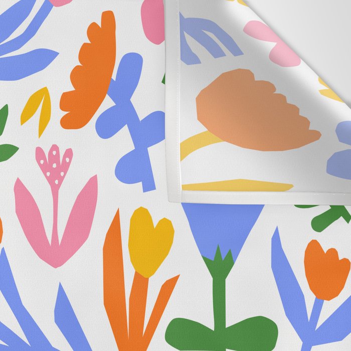 Colorful abstract flower art pattern Wall Tapestry Gallery Image 3
