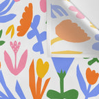 Colorful abstract flower art pattern Wall Tapestry Gallery Image 3