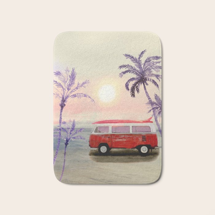 Beach Van Bath Mat Gallery Image 1
