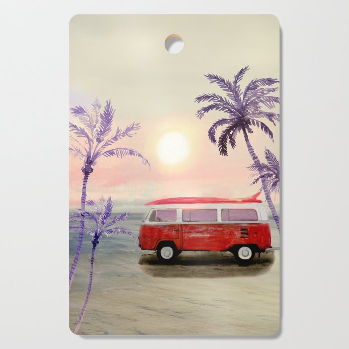 Beach Van Cutting Board Gallery Image 1