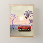 Beach Van Mini Art Print Gallery Image 1