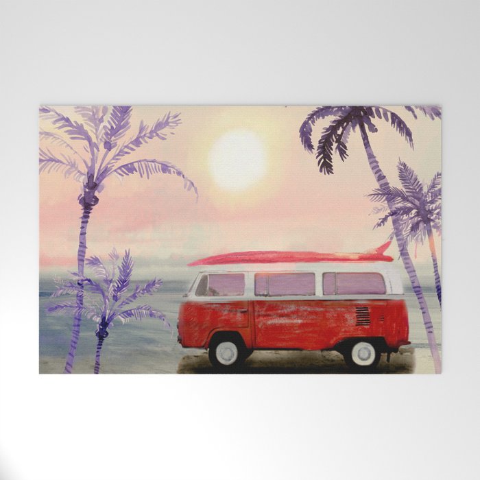 Beach Van Welcome Mat Gallery Image 1