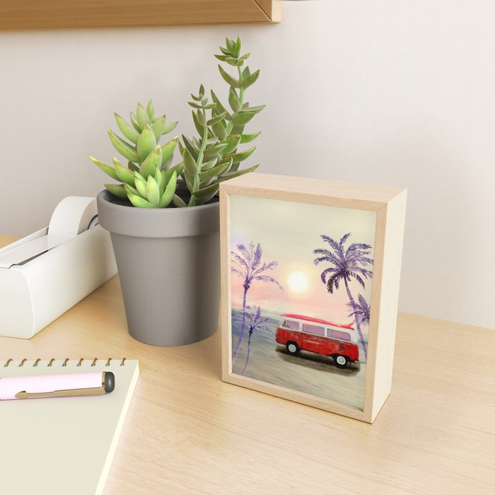 Beach Van Mini Art Print Gallery Image 2