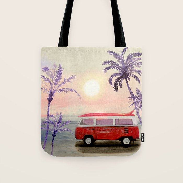 Beach Van Tote Bag Gallery Image 1