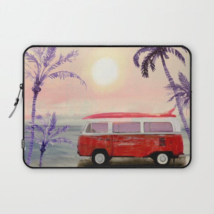 Beach Van Laptop Sleeve Gallery Image 1