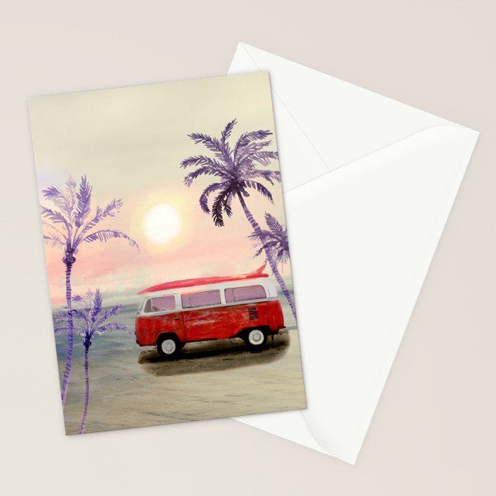 Beach Van Stationery Card Gallery Image 2
