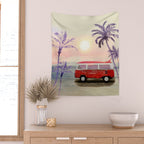 Beach Van Wall Tapestry Gallery Image 2