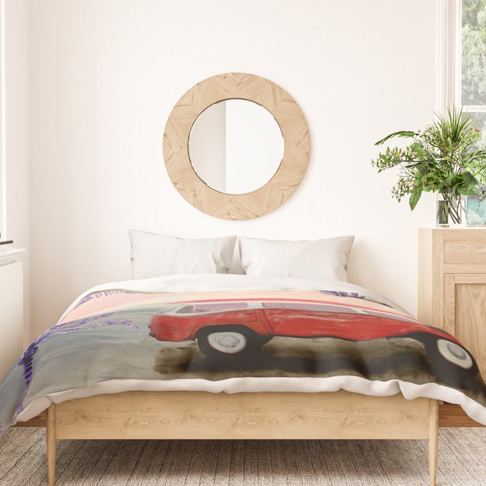 Beach Van Duvet Cover Gallery Image 3