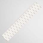 Art Deco Waterfalls // White Table Runner Gallery Image 3