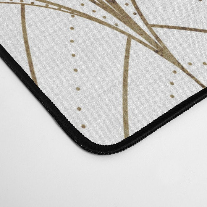 Art Deco Waterfalls // White Desk Mat Gallery Image 4