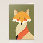 Red Fox, Animal Portrait Stationery Card Gallery Image 2
