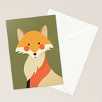 Red Fox, Animal Portrait Stationery Card Gallery Image 2