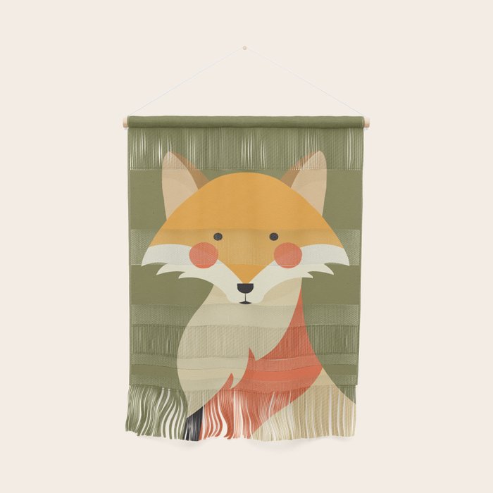 Red Fox, Animal Portrait Wall Hanging
