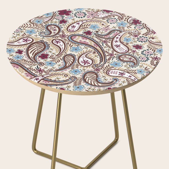 Whimsical Paisley Romance Side Table Gallery Image 2