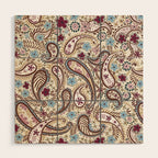 Whimsical Paisley Romance Wood Wall Art Gallery Image 1