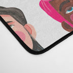 Gay pride rainbow gender flags beard men Desk Mat Gallery Image 4