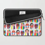 Gay pride rainbow gender flags beard men Laptop Sleeve Gallery Image 2