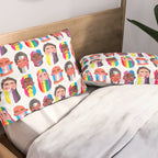 Gay pride rainbow gender flags beard men Pillow Sham Gallery Image 2