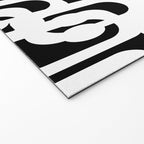 Black and White Mid-Century Modern Loop Pattern Welcome Mat Gallery Image 2