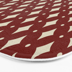 Vintage Stars VII Ruby Red Bath Mat Gallery Image 3