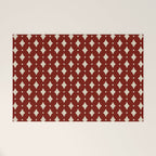 Vintage Stars VII Ruby Red Welcome Mat Gallery Image 1