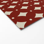 Vintage Stars VII Ruby Red Welcome Mat Gallery Image 2