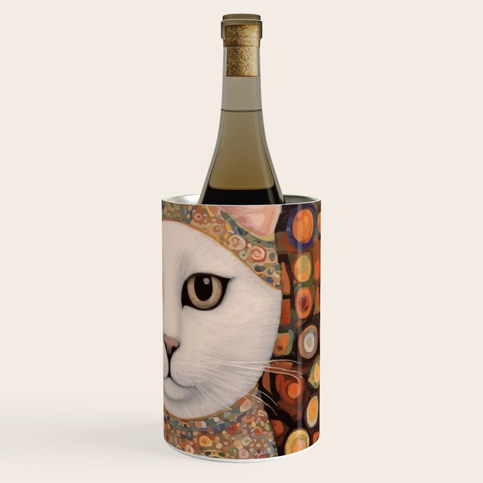 Gustav Klimt Cat with Colorful Costume Wine Chiller Gallery Image 3