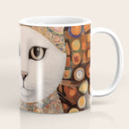 Gustav Klimt Cat with Colorful Costume Coffee Mug Gallery Image 1