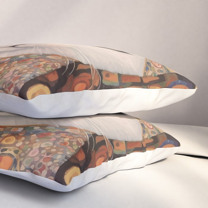 Gustav Klimt Cat with Colorful Costume Pillow Sham Gallery Image 3