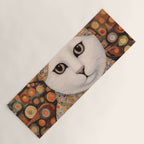 Gustav Klimt Cat with Colorful Costume Yoga Mat Gallery Image 1