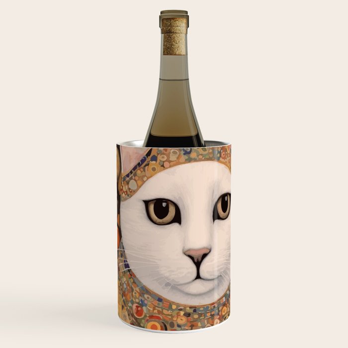 Gustav Klimt Cat with Colorful Costume Wine Chiller Gallery Image 1