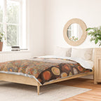 Gustav Klimt Cat with Colorful Costume Duvet Cover Gallery Image 2