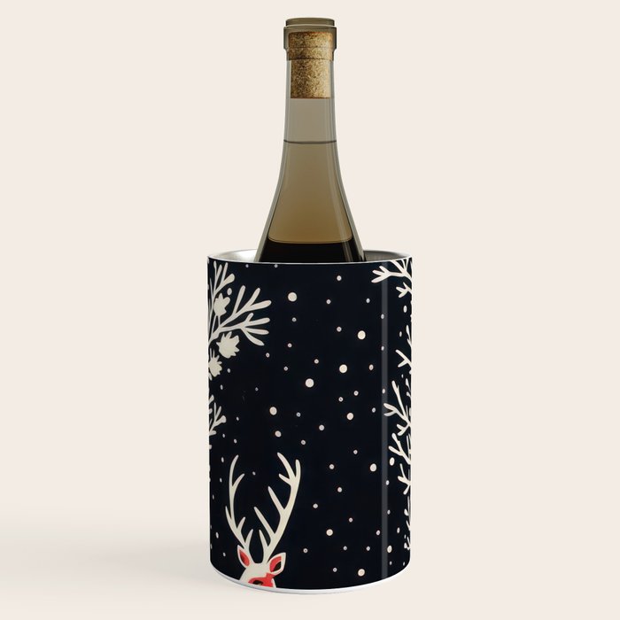 Winter Deer Pair Wine Chiller Gallery Image 1