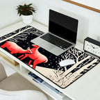 Winter Deer Pair Desk Mat Gallery Image 2