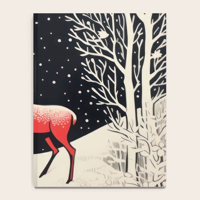 Winter Deer Pair Notebook Gallery Image 4