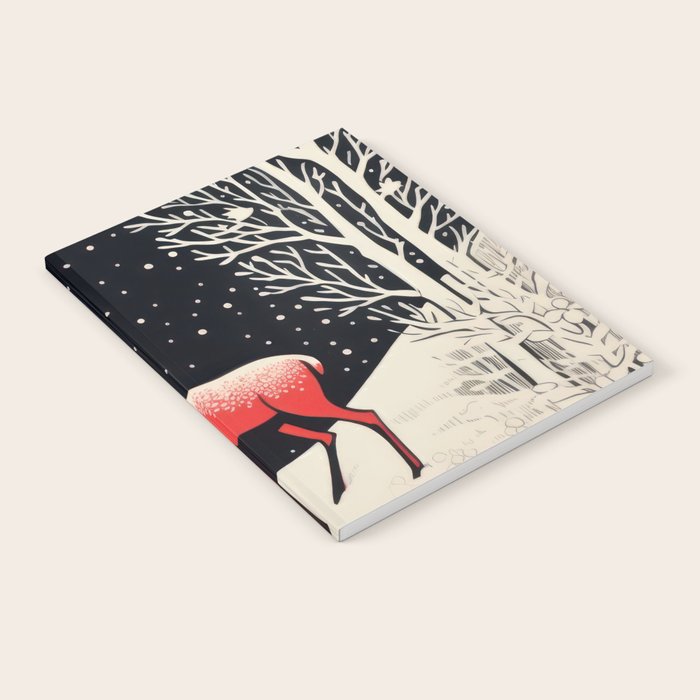 Winter Deer Pair Notebook Gallery Image 1
