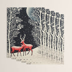 Winter Deer Pair Wrapping Paper Gallery Image 3